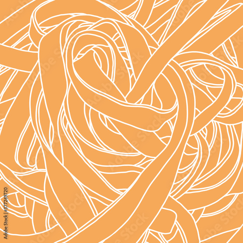 Abstract vector background. Noodle illustration.