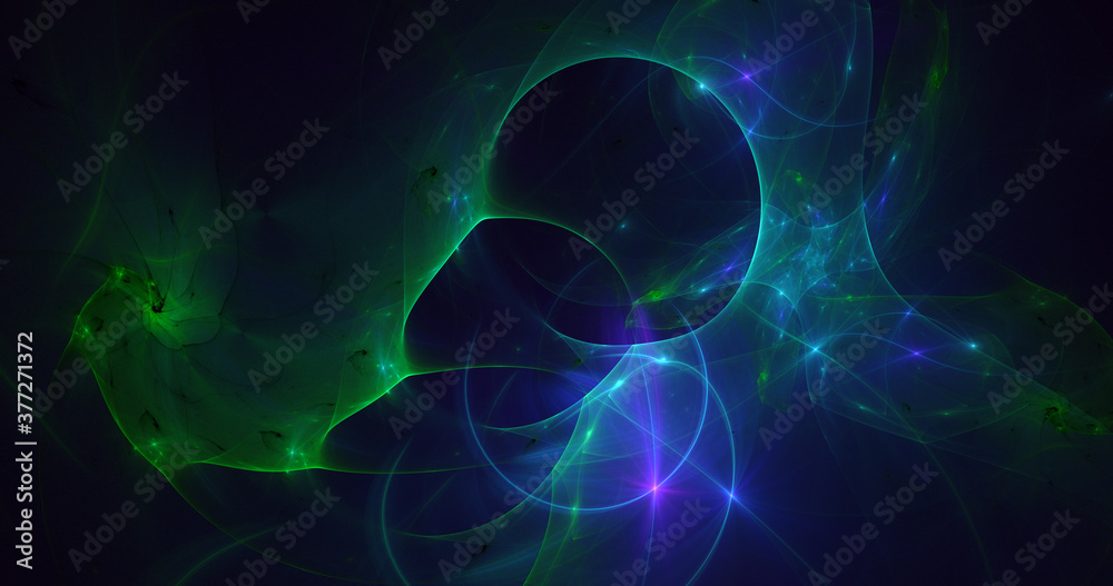 Obraz premium 3D rendering abstract multicolor fractal light background