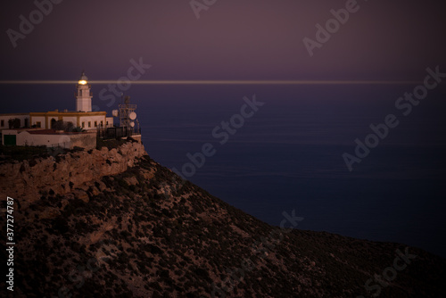 Mesa Roldan lighthouse, Cabo de Gata, Spain