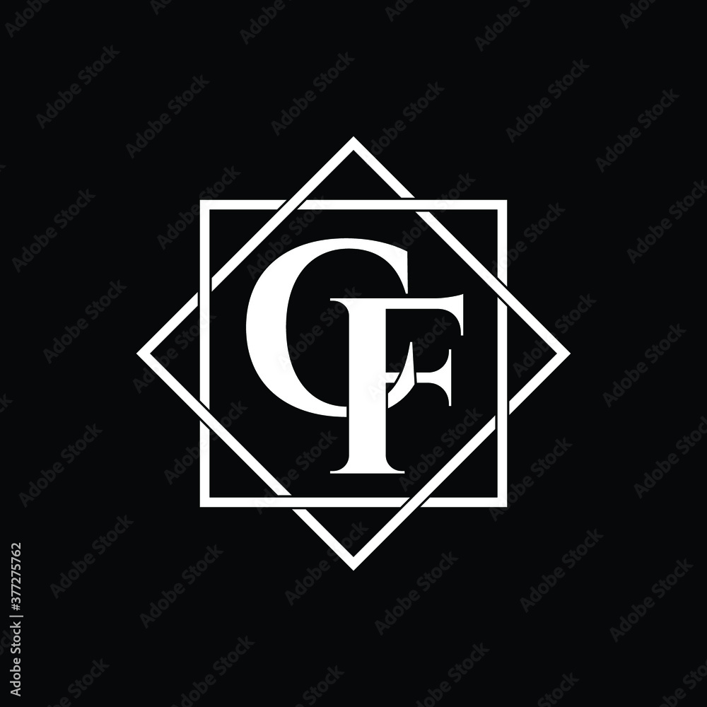 Letter CF luxury logo design vector Letter CF luxury logo design vector