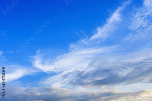 vivid blue sky with clouds