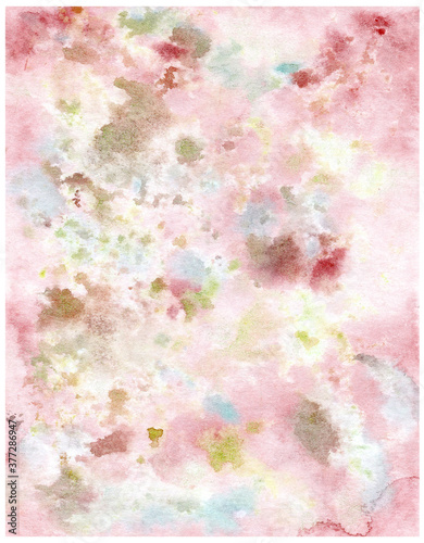 Abstract watercolor background, watercolor texture for textiles, packaging, greeting cards, wallpaper.