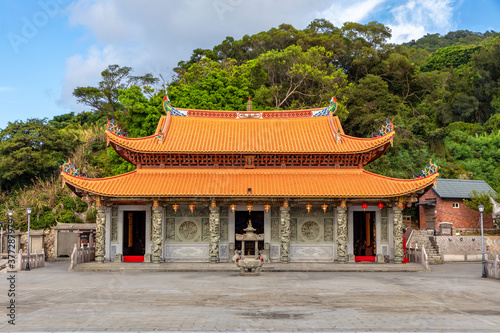 Obraz na płótnie facade of tianhou temple in matsu. the translation of the chinese text is