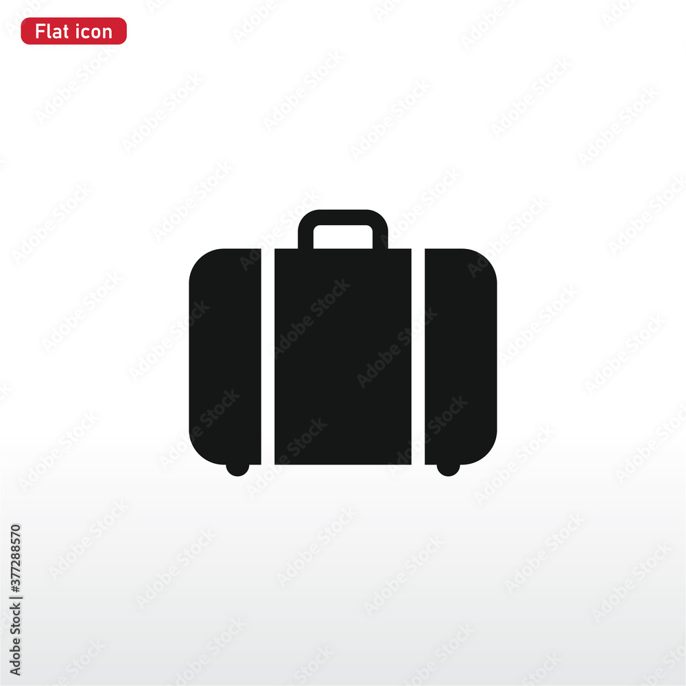 Suitcase icon vector . baggage sign Suitcase icon vector . baggage sign