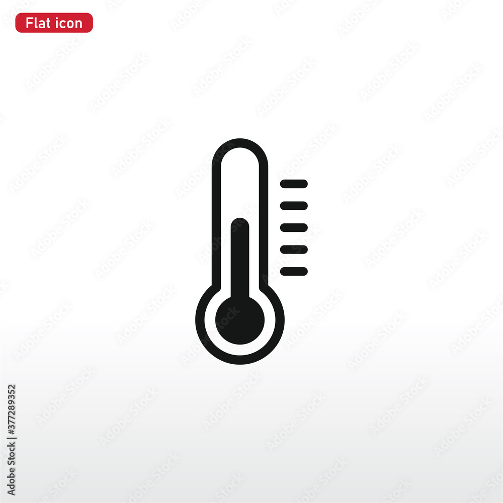 Thermometer icon vector . Temperature sign Thermometer icon vector . Temperature sign