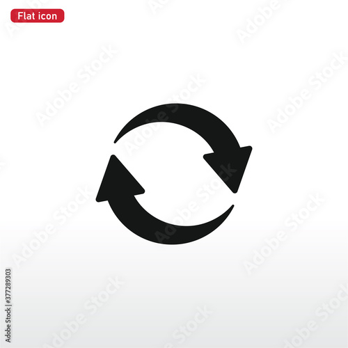 Refresh icon vector . Reload sign