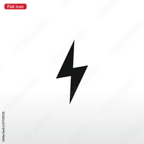 Flash icon vector . Lightning sign Free Download Flash icon vector . Lightning sign - GFXLoad