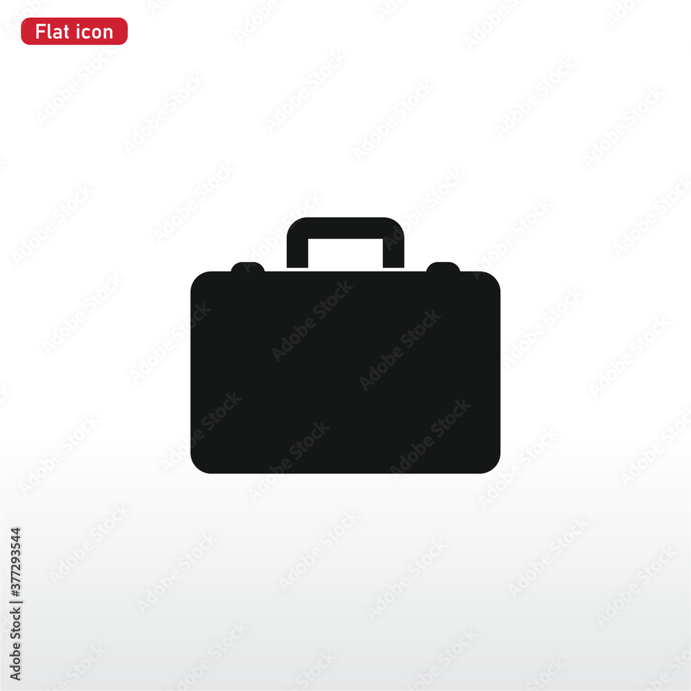 Briefcase icon vector . Bag sign Briefcase icon vector . Bag sign