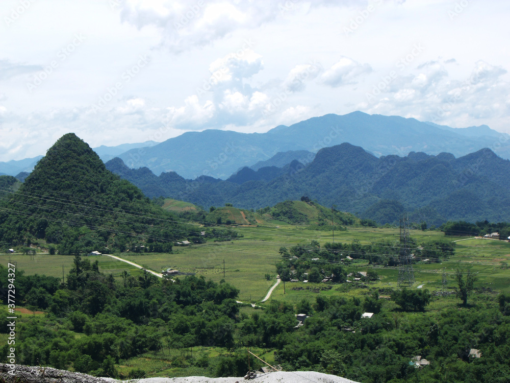 Mai Chau, Vietnam, June 20, 2016: Mai Chau Valley, Vietnam