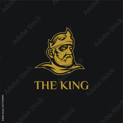 the king logo design template