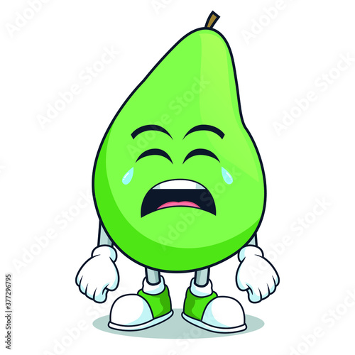 fruit pear icon mascot character