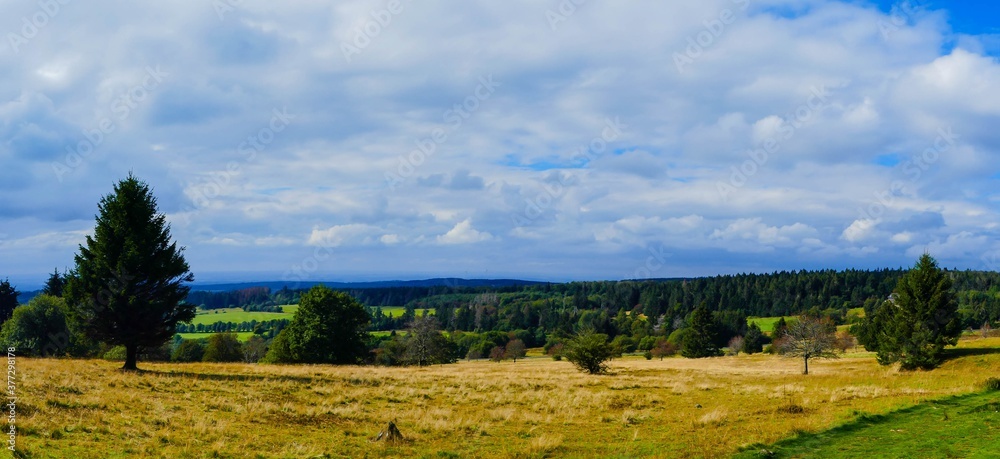Obraz premium Landschaftspanorama Hoherodskopf Hessen