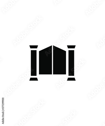 gate icon,vector best flat icon.