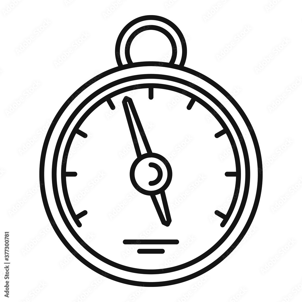Home barometer icon. Outline home barometer vector icon for web design isolated on white background