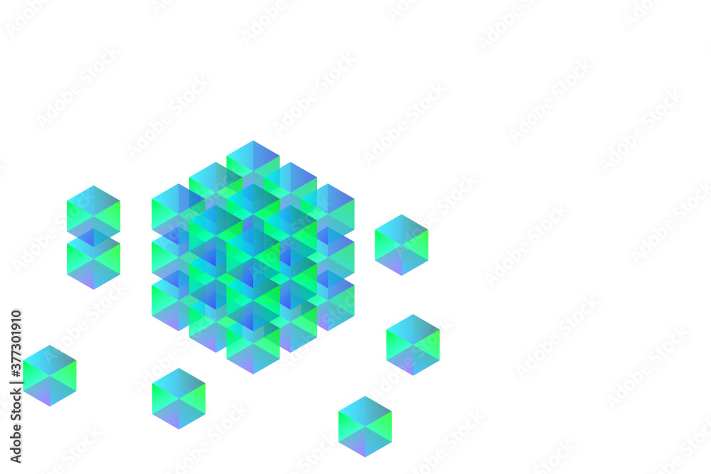 Big data storage and cloud computing technology, machine learning, artificial intelligence concept. Data center room with abstract data servers Big data storage and cloud computing technology, machine learning, artificial intelligence concept. Data center room with abstract data servers