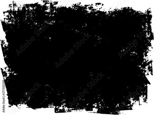 A black and white vector texture of a distressed rolled ink print. Ideal as a background or for adding texture. The vector file has a background fill and a texture layer for easy color scheme changes.