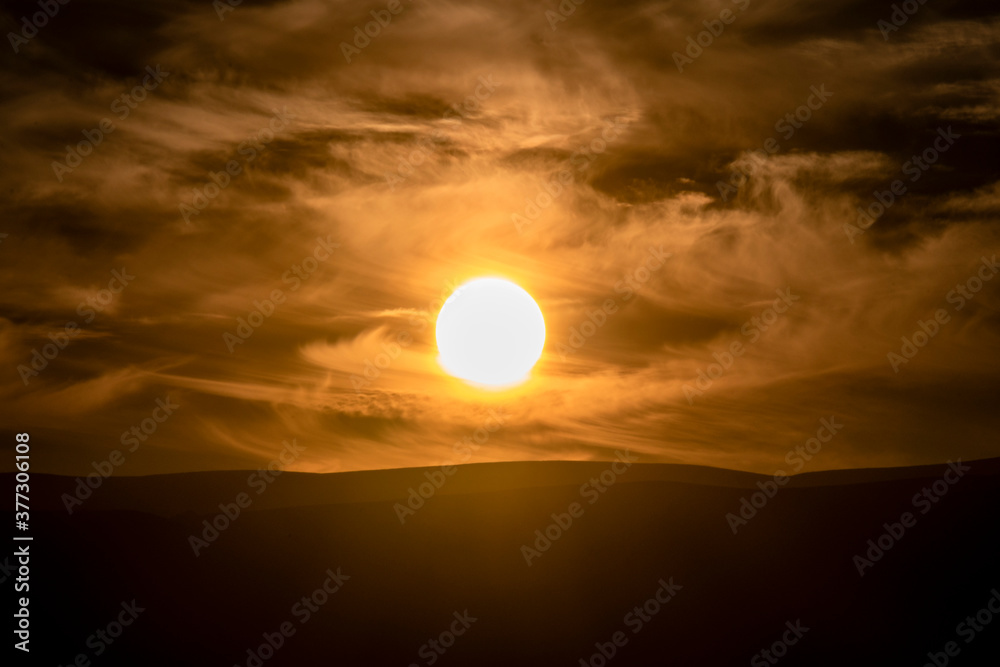 Fototapeta premium Atardecer en Sanabria