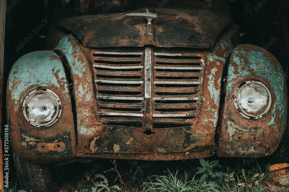 Old rarity cars in a landfill. Scrap metal or vintage. Old rarity cars in a landfill. Scrap metal or vintage.