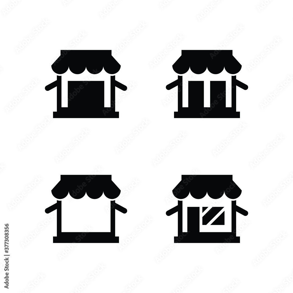 Store icon set Store icon set