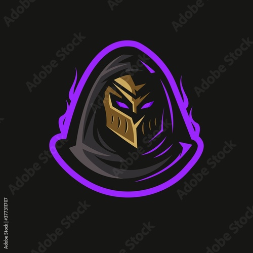 Zed e-Sport Mascot Logo Design Illustration Vector