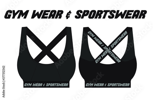 sportswear and gym wear bra