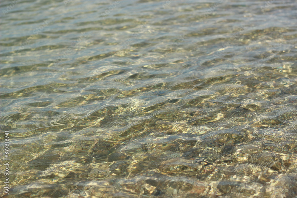 Pure clear sea water of the coast of Berdyansk Pure clear sea water of the coast of Berdyansk