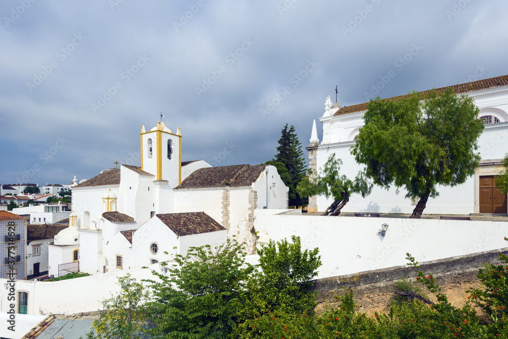 The Santiago Church is located in the south of the Tavira Castle, in Tavira, Algarve, Portugal.