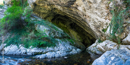 Nalon river, Cueva Deboyu, Campo de Caso, Redes Natural Park, Caso Council, Asturias, Spain, Europe