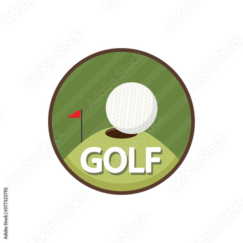 Golf logo design. Golf vector on white background.