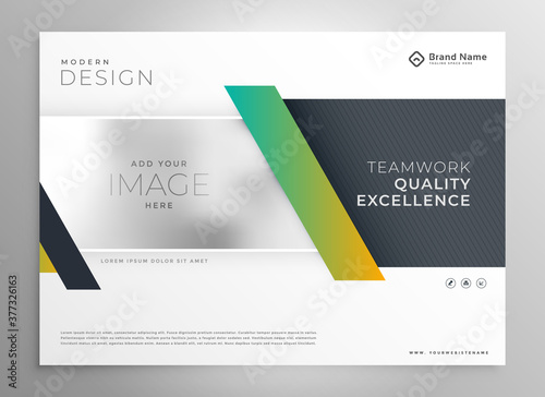 stylish business presentation modern template design
