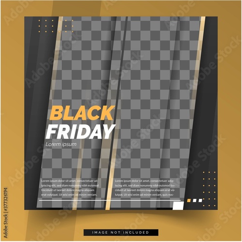 social media black friday template