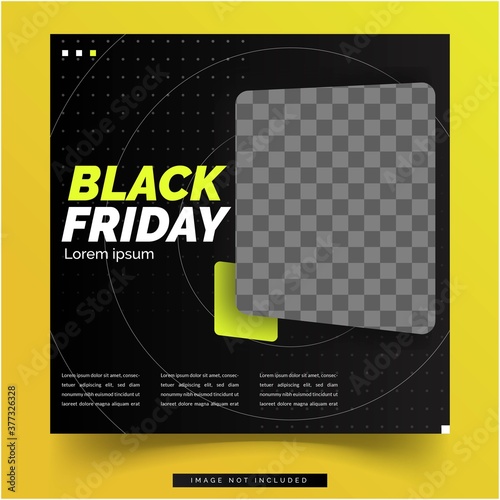 social media black friday template