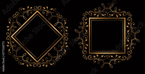 lovely wedding ornamental royal frames with text space