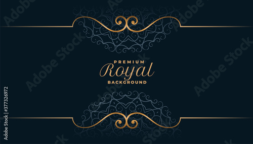 royal mandala background in islamic style design