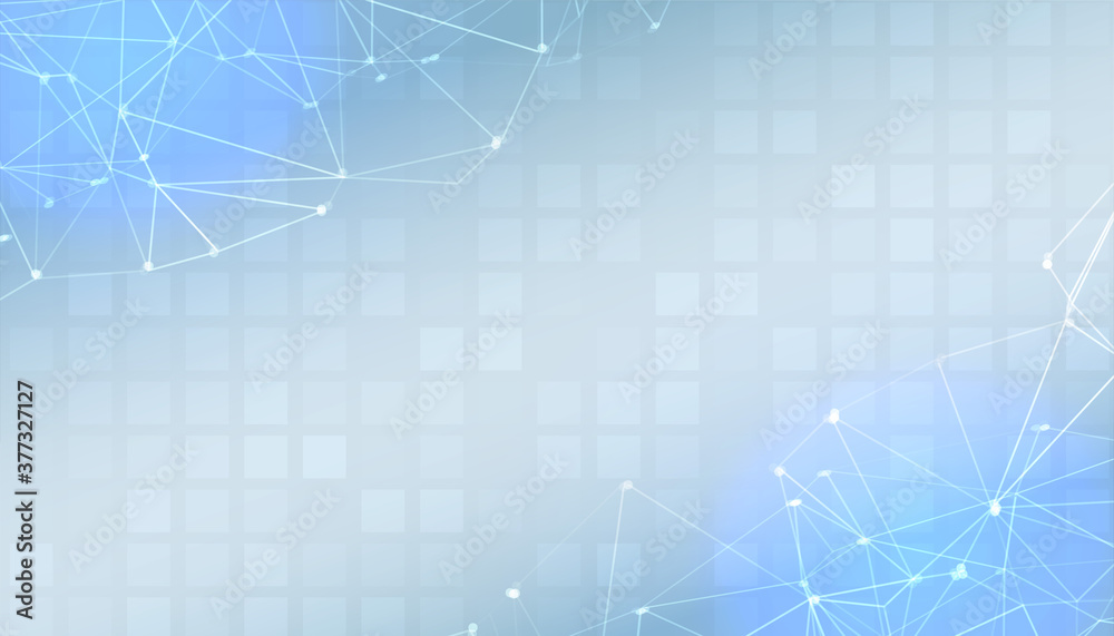 blue digital presentation banner with text space