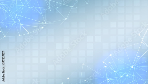blue digital presentation banner with text space