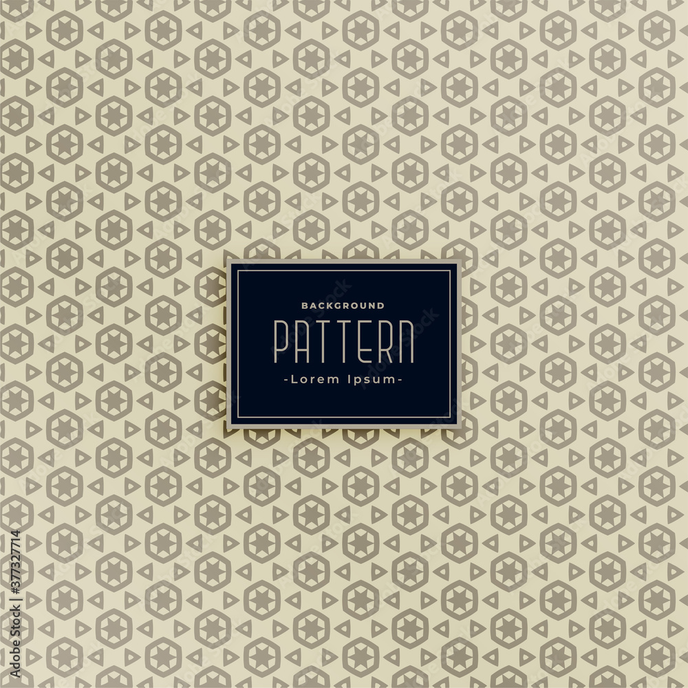 geometric hexagonal and triangle shape pattern set