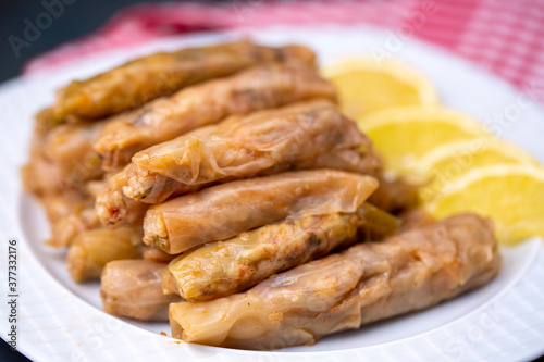 Traditional delicious Turkish food; Cabbage Rolls