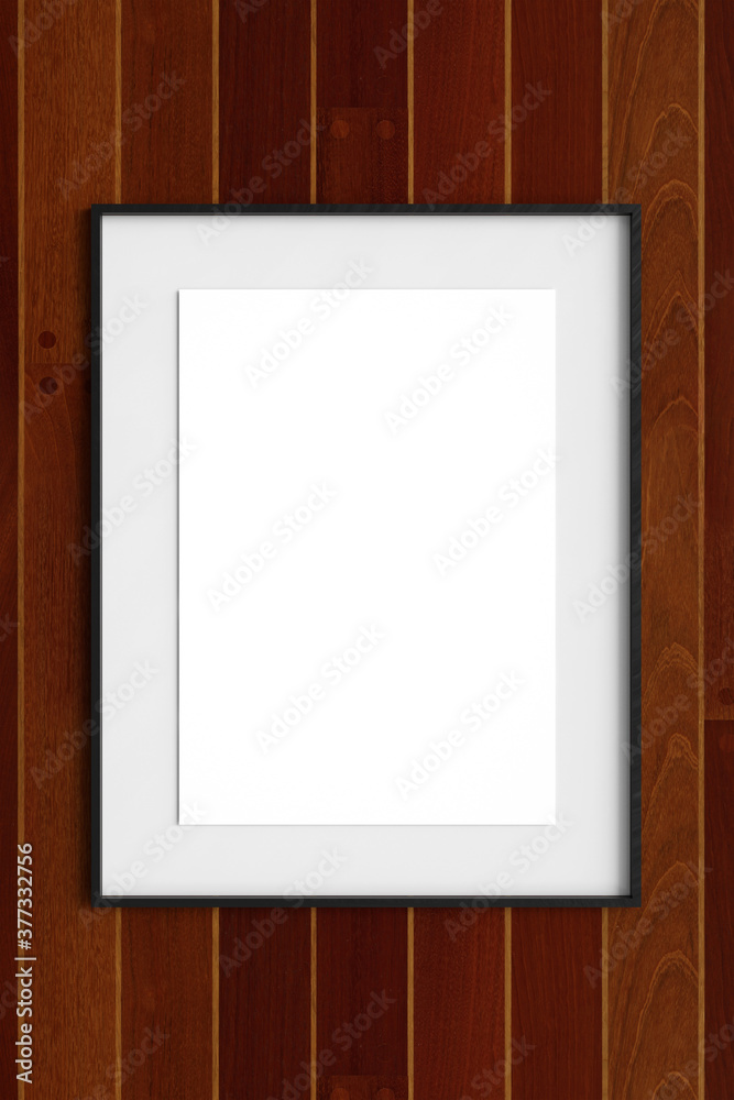 Schlichter Bilderrahmen mit Passepartout als Mock-Up Schlichter Bilderrahmen mit Passepartout als Mock-Up