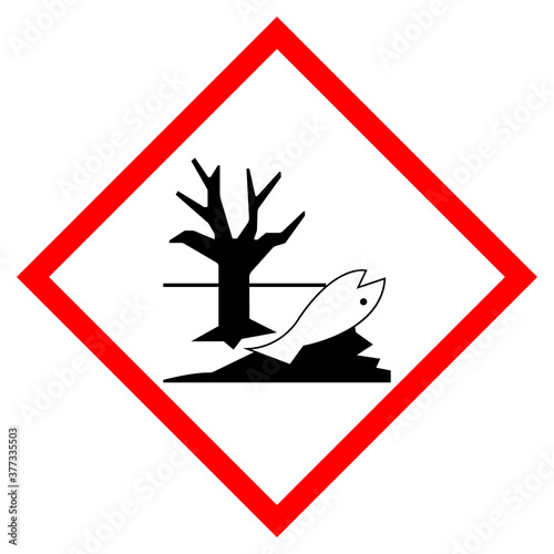 Environmental Hazard Symbol Sign, Vector Illustration, Isolate On White Background, Label .EPS10