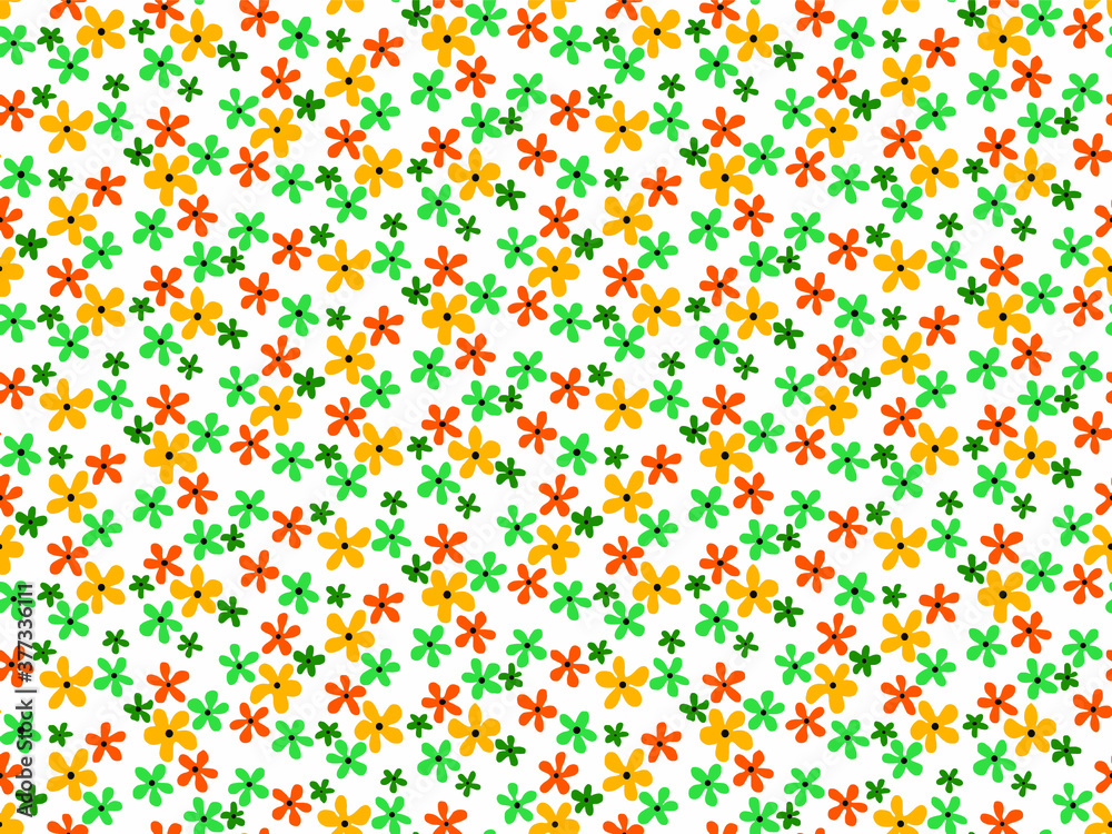 seamless flowers pattern, floral print.