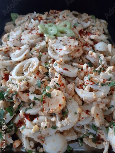 delicious and sauced egg salad