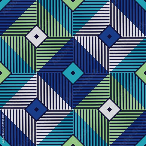 The design of the striped figures. Seamless pattern. Textile. Ethnic boho ornament. Vector illustration for web design or print.