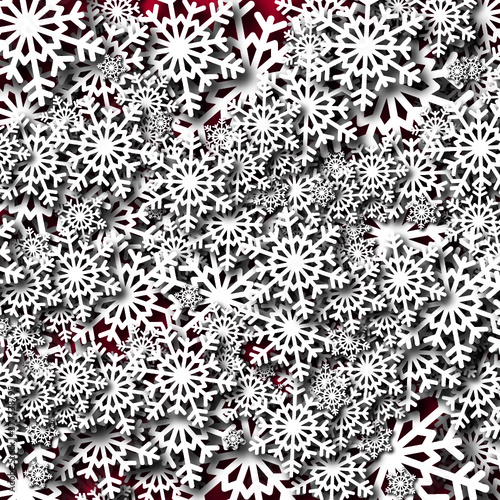 flocons de neige- vecteur illustration-noel