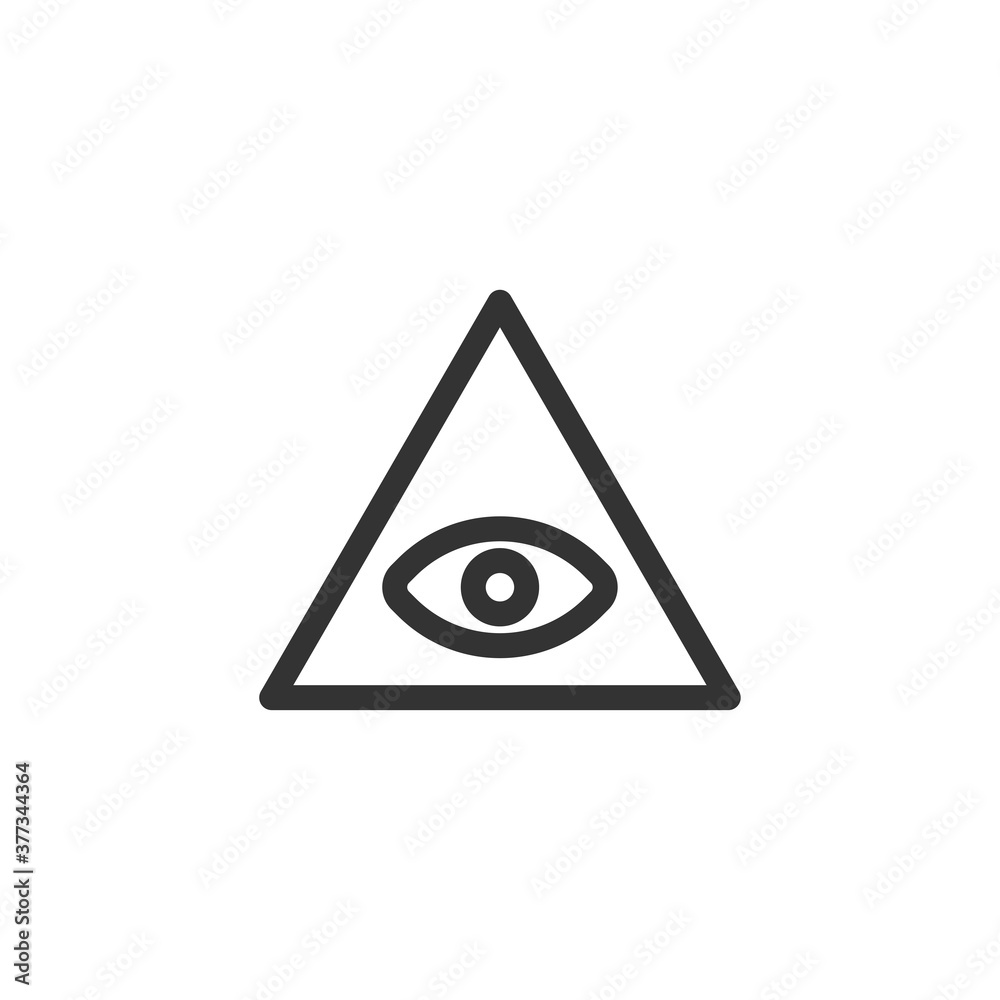 All seeing eye icon. Illuminati symbol modern, simple, vector, icon for website design, mobile app, ui. Vector Illustration All seeing eye icon. Illuminati symbol modern, simple, vector, icon for website design, mobile app, ui. Vector Illustration