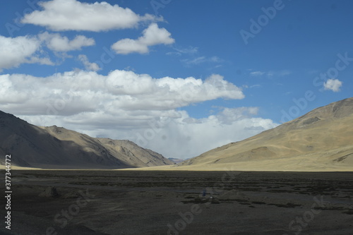 landscape with clouds in moorie plains Leh ladakh