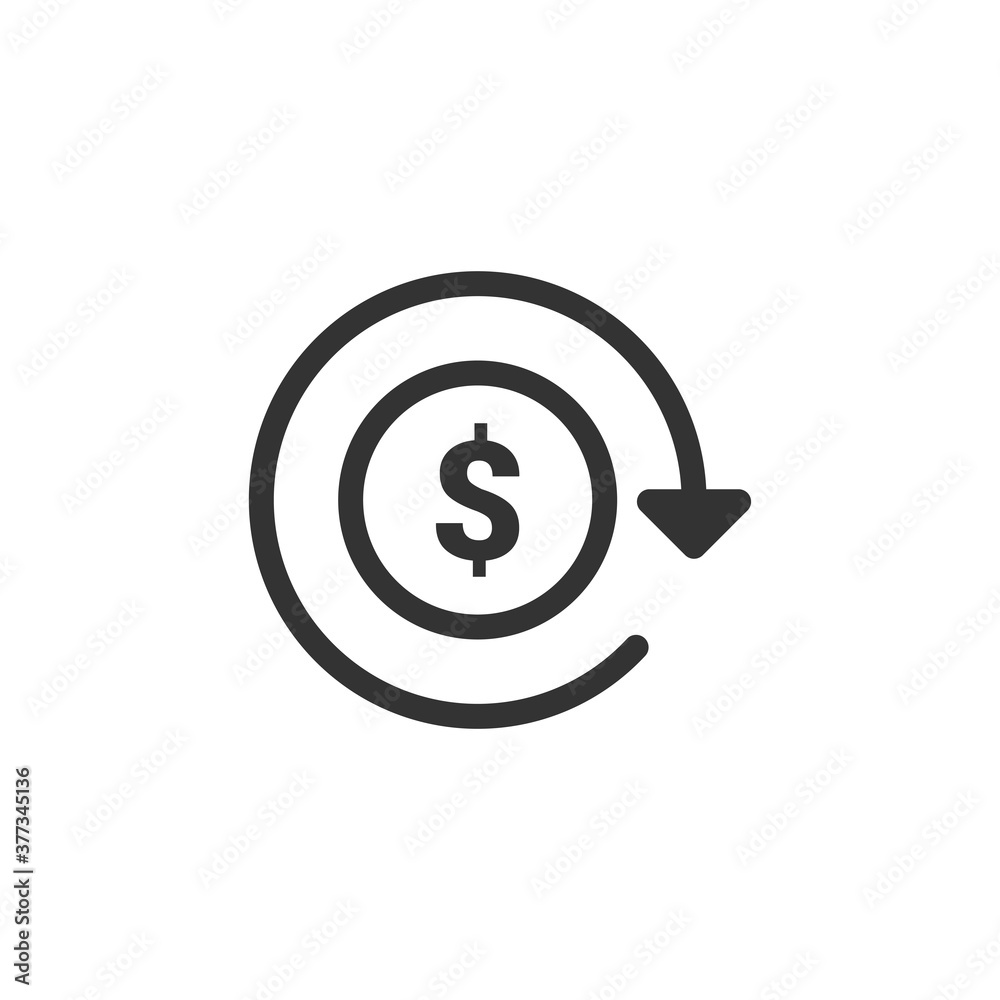 Dollar icon. Cash symbol modern, simple, vector, icon for website design, mobile app, ui. Vector Illustration Dollar icon. Cash symbol modern, simple, vector, icon for website design, mobile app, ui. Vector Illustration