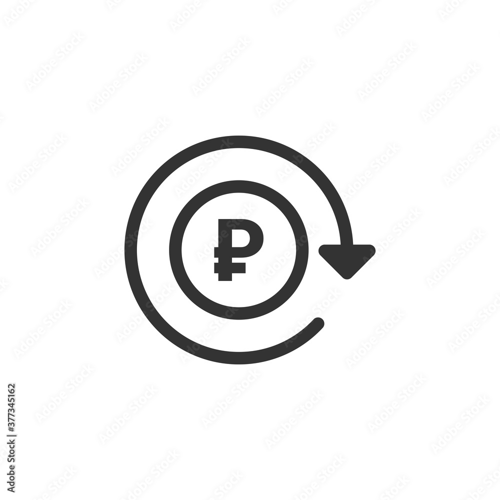 Ruble icon. Cash symbol modern, simple, vector, icon for website design, mobile app, ui. Vector Illustration Ruble icon. Cash symbol modern, simple, vector, icon for website design, mobile app, ui. Vector Illustration