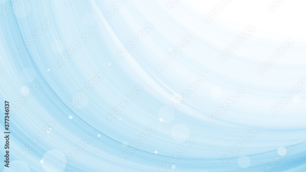 Abstract background creative star on blue wave watercolor background