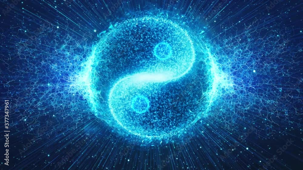 YING YANG SYMBOL VIDEO BACKGROUND